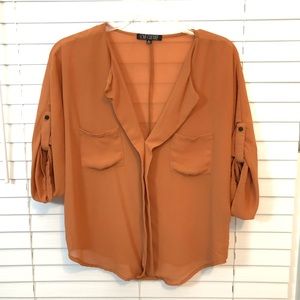 Small sheer blouse 3/4 sleeves